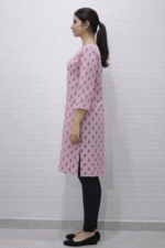 Baby rose printed straight kurti - Image 4