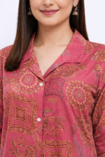 Pink Ethnic Tunic and cord set - Image 4