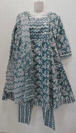 Anarkali/Flared style kurta with Pant and Dupatta - Image 5