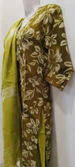 Festive Wear Olive Green Kurta set - Image 4
