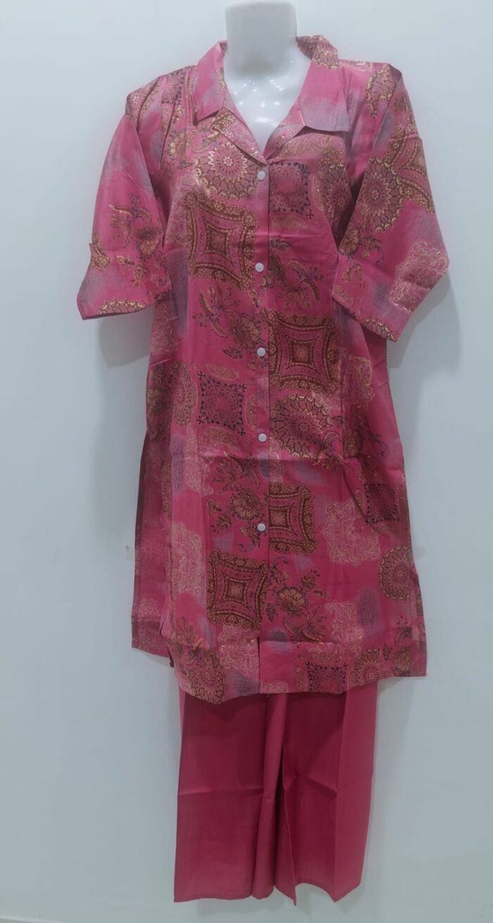 Pink Ethnic Tunic and cord set - Image 5