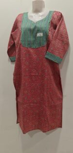 Ajrakh Print heavy cotton kurti - Image 3