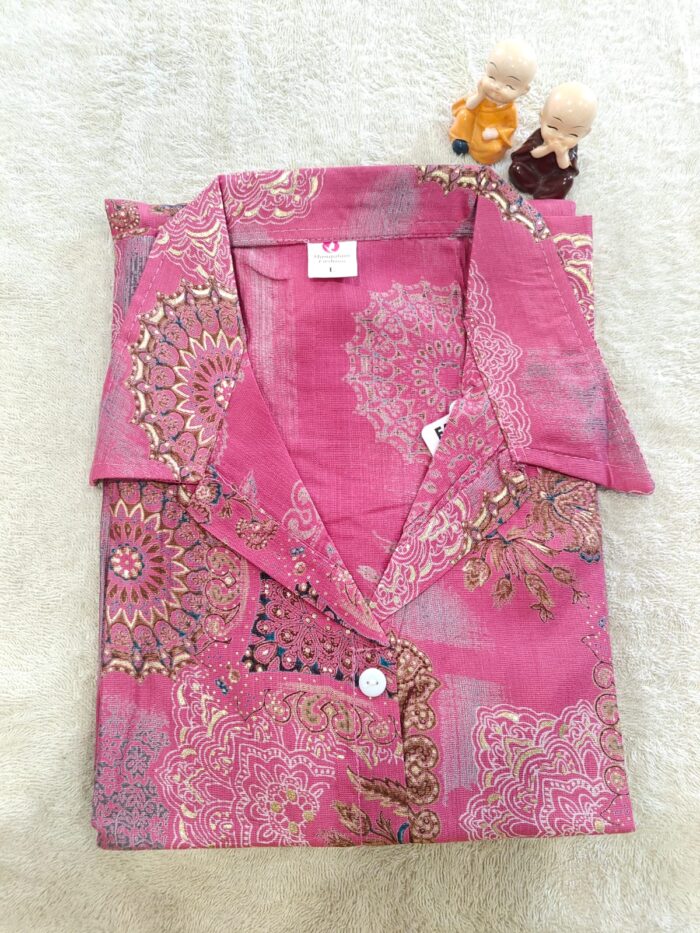 Pink Ethnic Tunic and cord set - Image 2