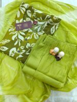 Festive Wear Olive Green Kurta set - Image 2