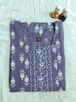 Blueberry cotton kurti