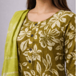 Festive Wear Olive Green Kurta set