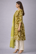 Festive Wear Olive Green Kurta set - Image 6