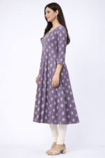 Blueberry cotton kurti - Image 4