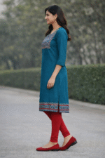 Blue Embroidery Top - Image 3