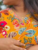 Mustard Floral V Neck co-ord Set - Image 7