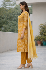 Mustard Color Kurta Set - Image 3