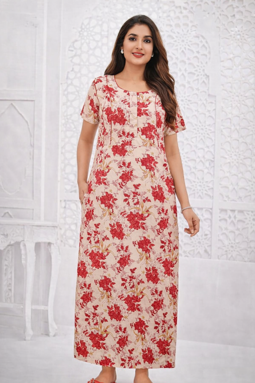 Copilot_20260328_141138 Cotton Nighty for Women - Image 1