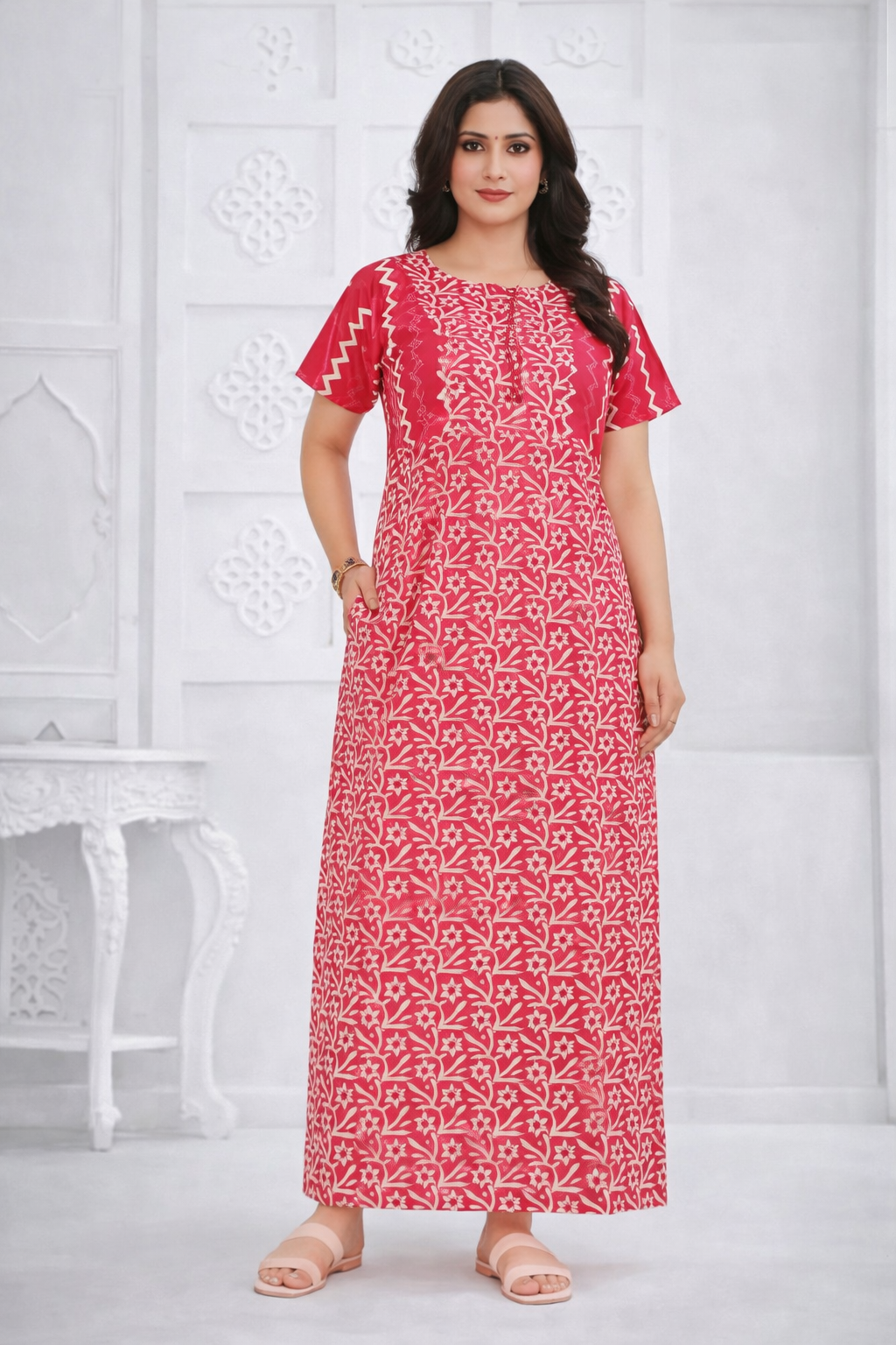 Copilot_20260328_144114 Cotton Nighty for Women - Image 1