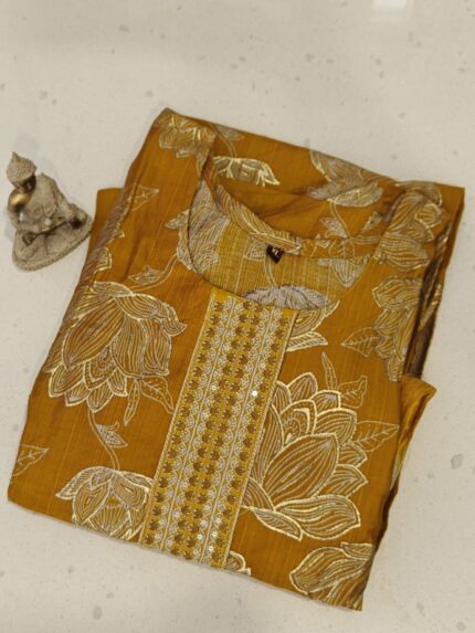 Mustard Color Kurta Set